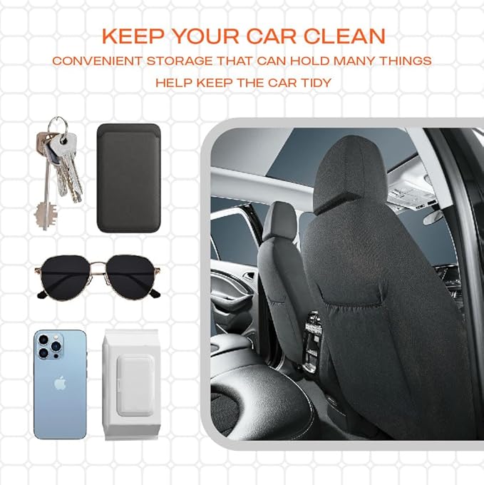 Skechers Memory Foam™ Car Seat Cover Full Sets, Hexcomb Breathable Thick Seat Covers, Airbag Compatible, Automotive Comfort & Protection for Most Cars,Van,Trucks, SUVs (Green,Full Set)