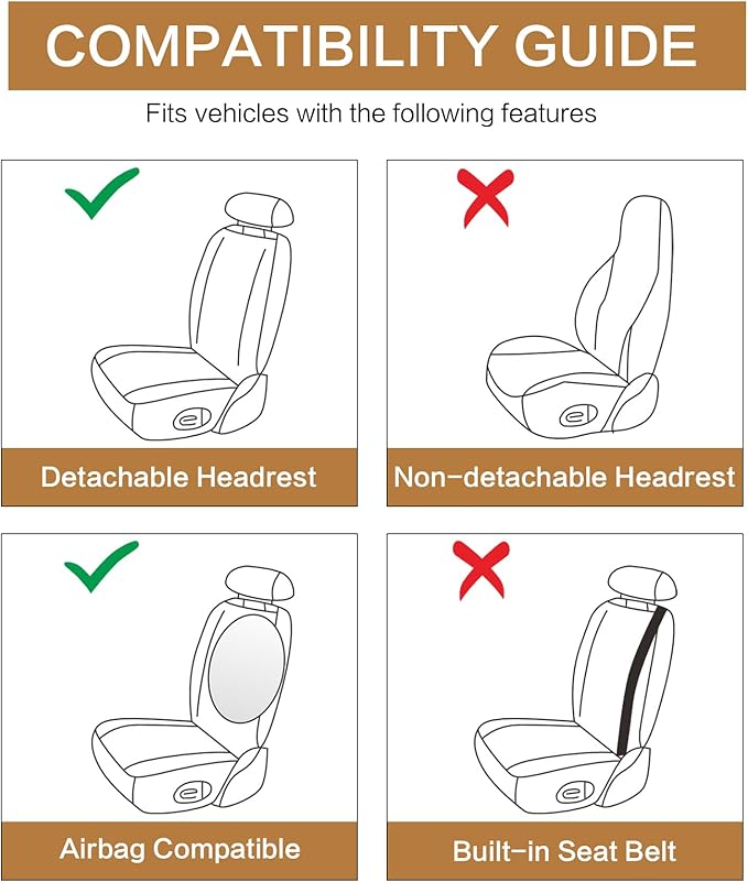 Breathable Premium Car Seat Covers Front Set,3D Air-Mesh Seat Covers for Cars,Comfortable Safety Airbag Compatible,Universal for Most Cars Sedan Truck SUV(Black)
