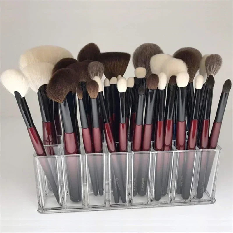 24-Slot Acrylic Makeup Organizer
