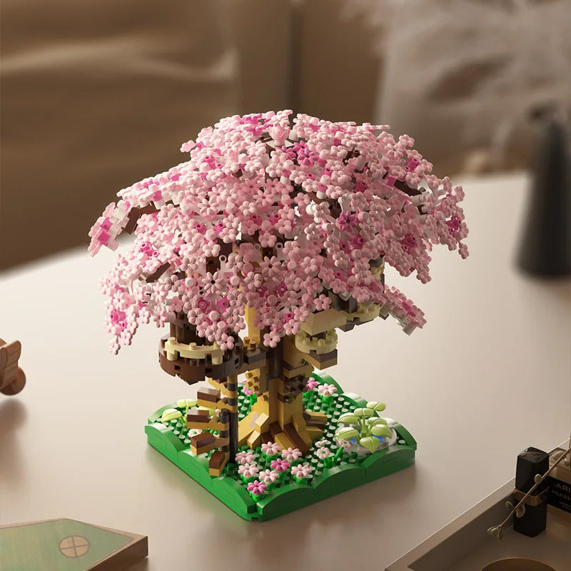 Pink Cherry Tree House Blocks