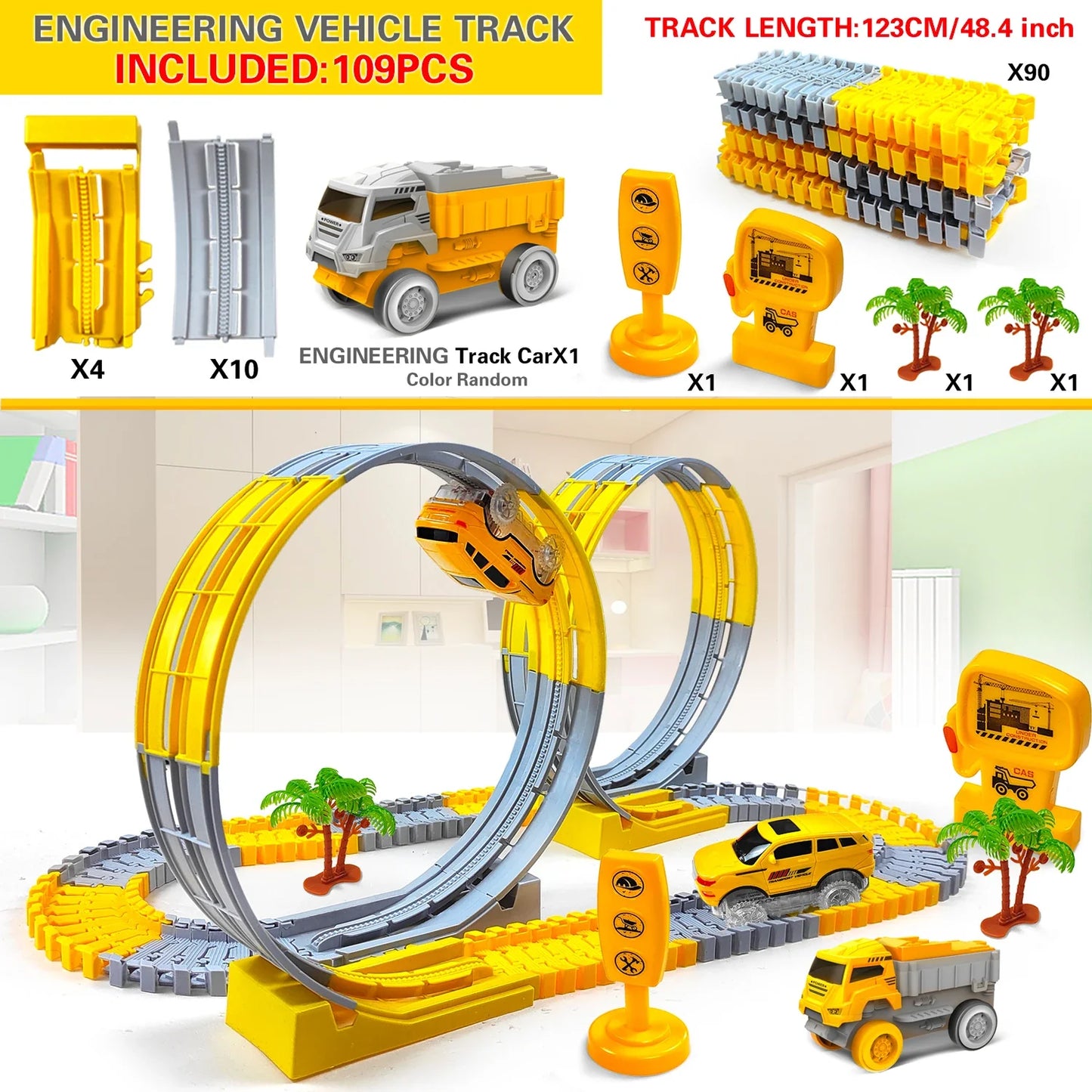 Children’s Electric Flexible Track Car