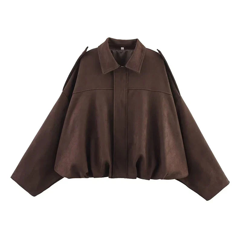 Women's Vintage Bomber Jacket Coat