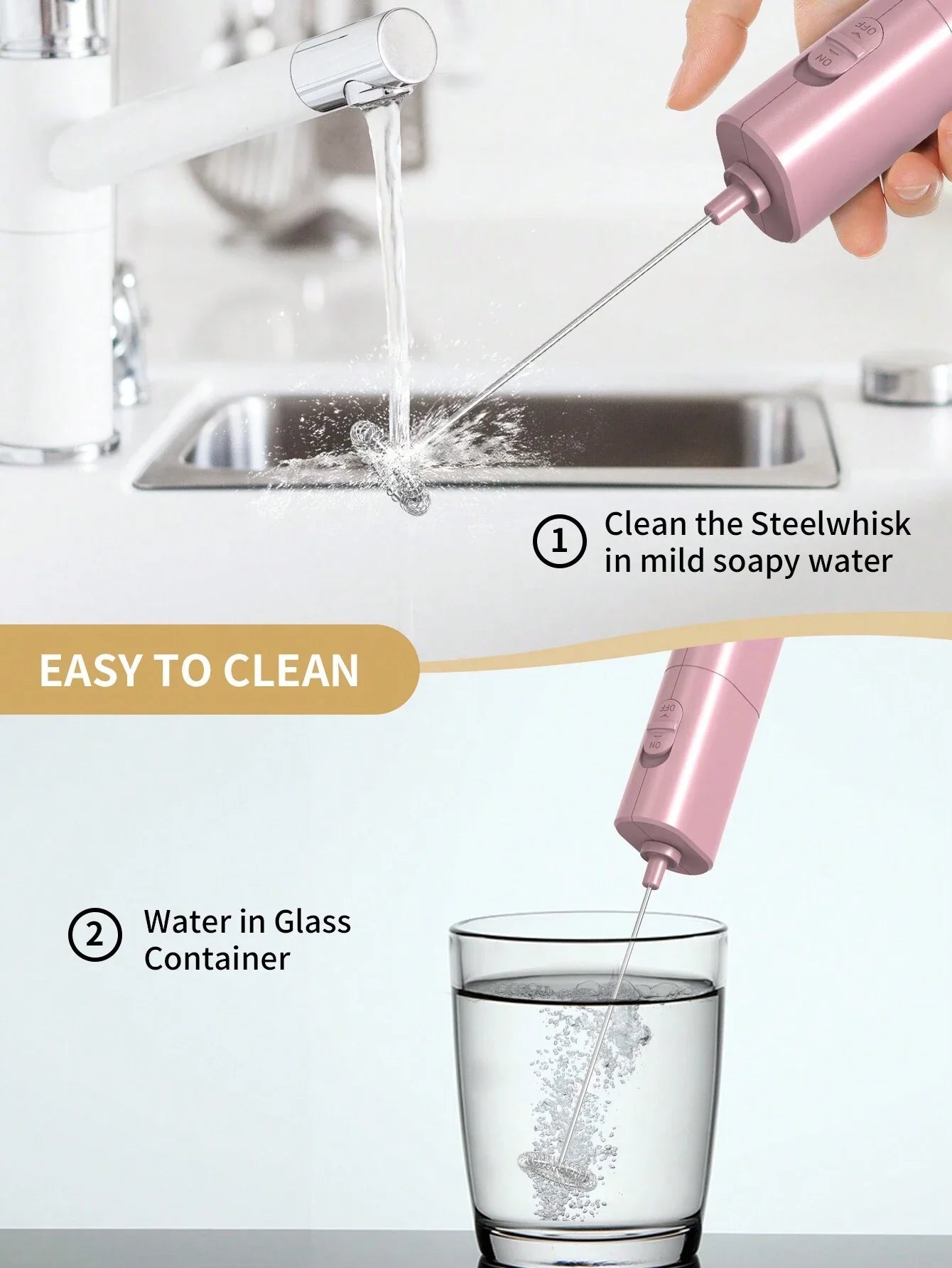 CLITON Handheld Electric Milk Frother