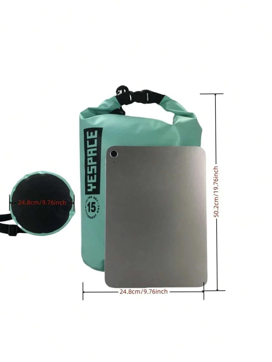 YESPACE Waterproof PVC Dry Bag Backpack With Mesh Pocket