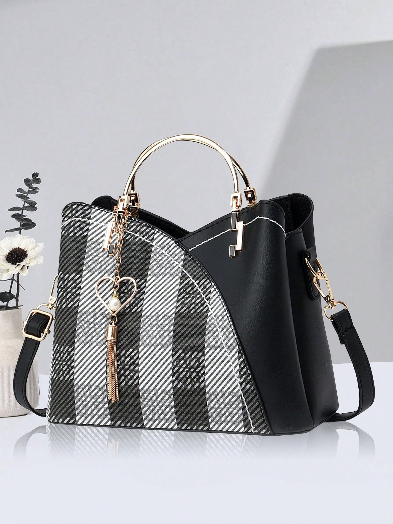 Colorful Heart-Shaped Crossbody Bag
