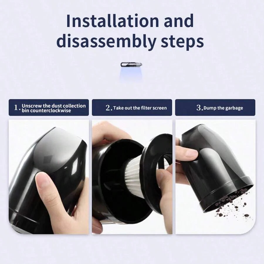 Teckwe Mini Car Vacuum