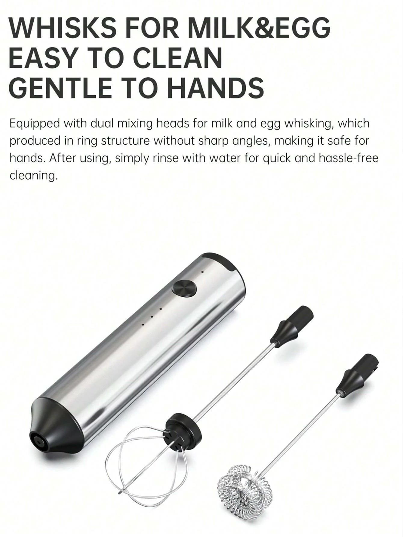 CLITON Rechargeable Milk Frother Wand