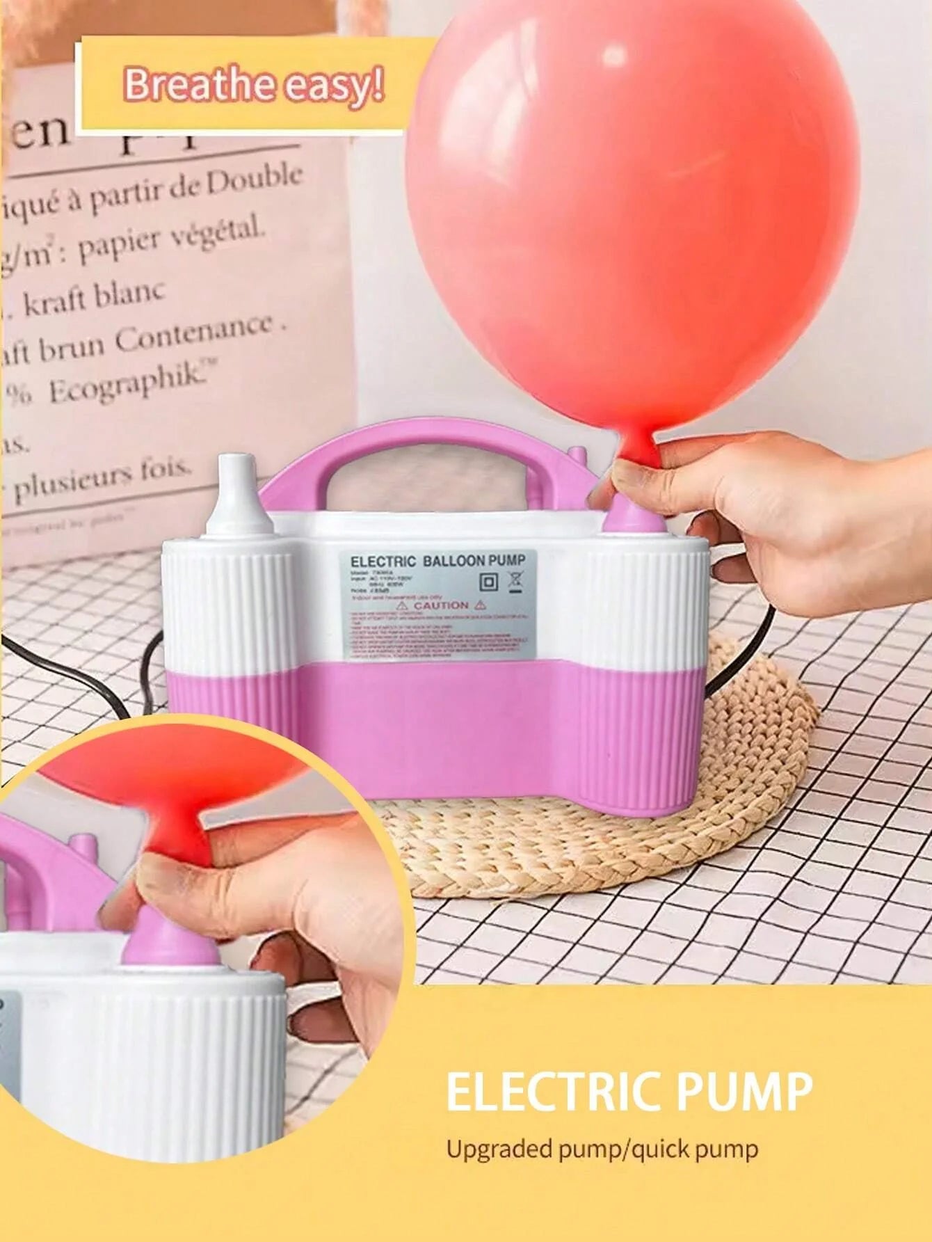 Electric Dual Nozzle Balloon Pump