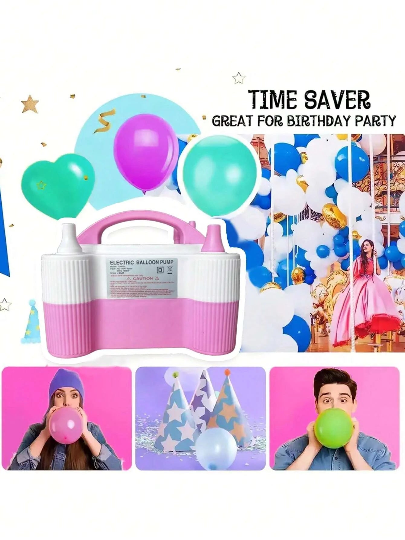Electric Dual Nozzle Balloon Pump