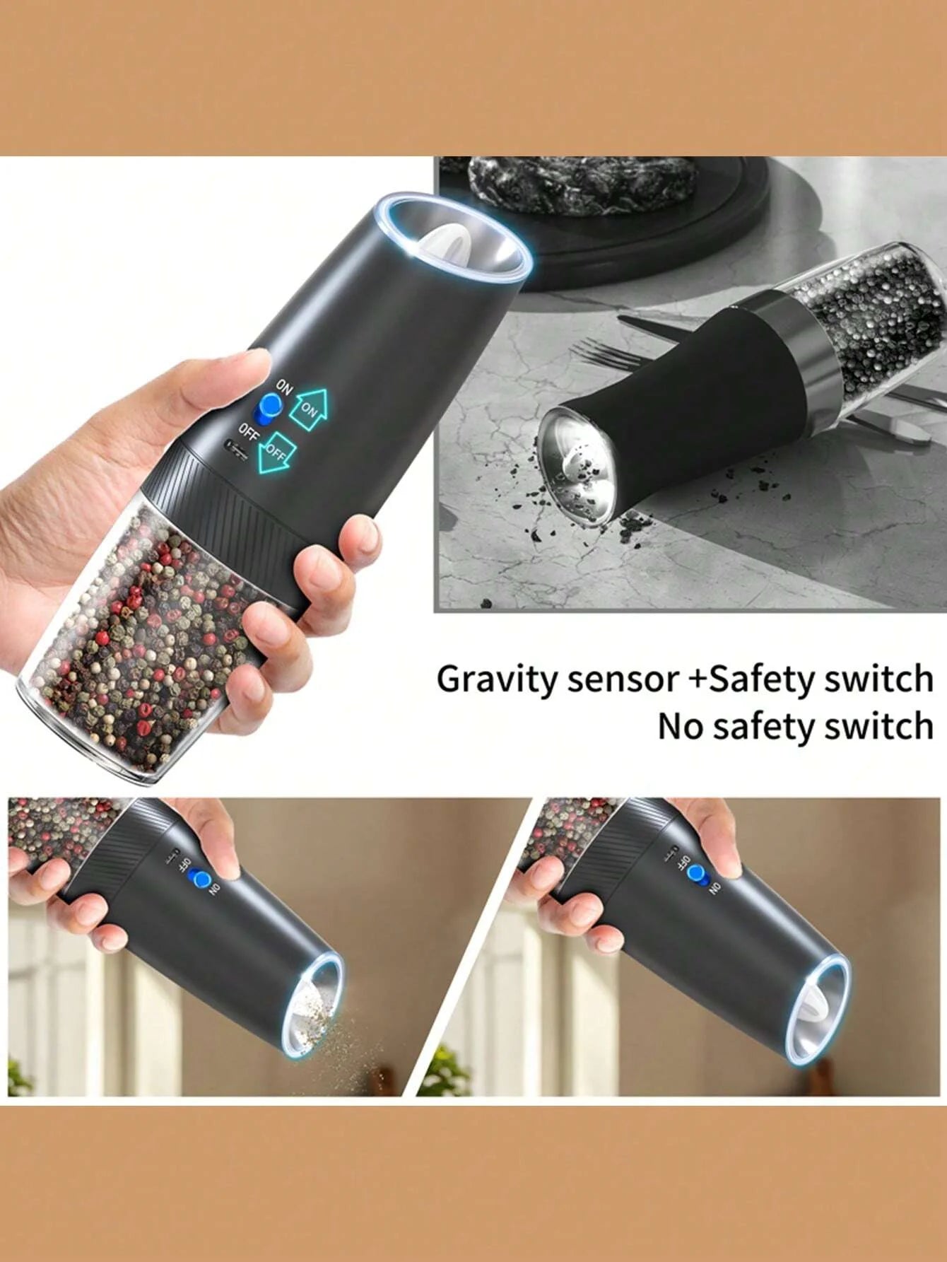 CLITON Gravity Electric Grinder Set