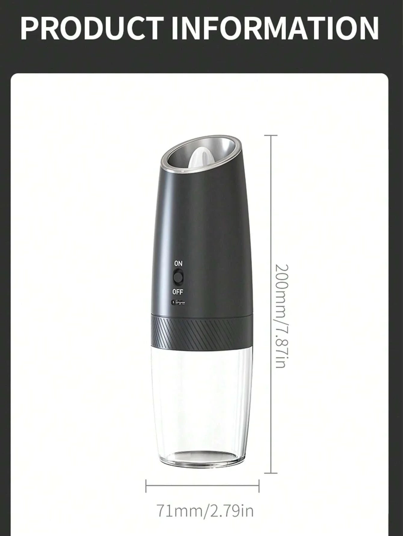 CLITON Electric Salt Pepper Grinder