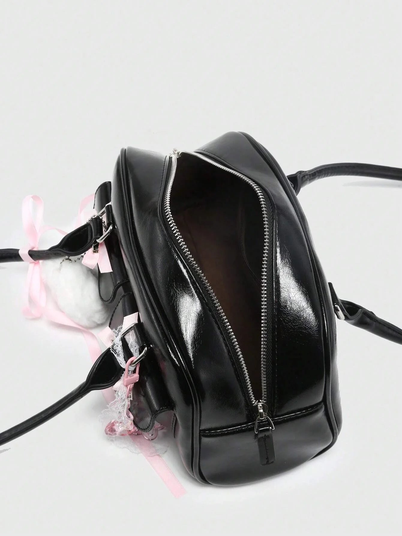 ROMWE Kawaii Plaid Bow Bag