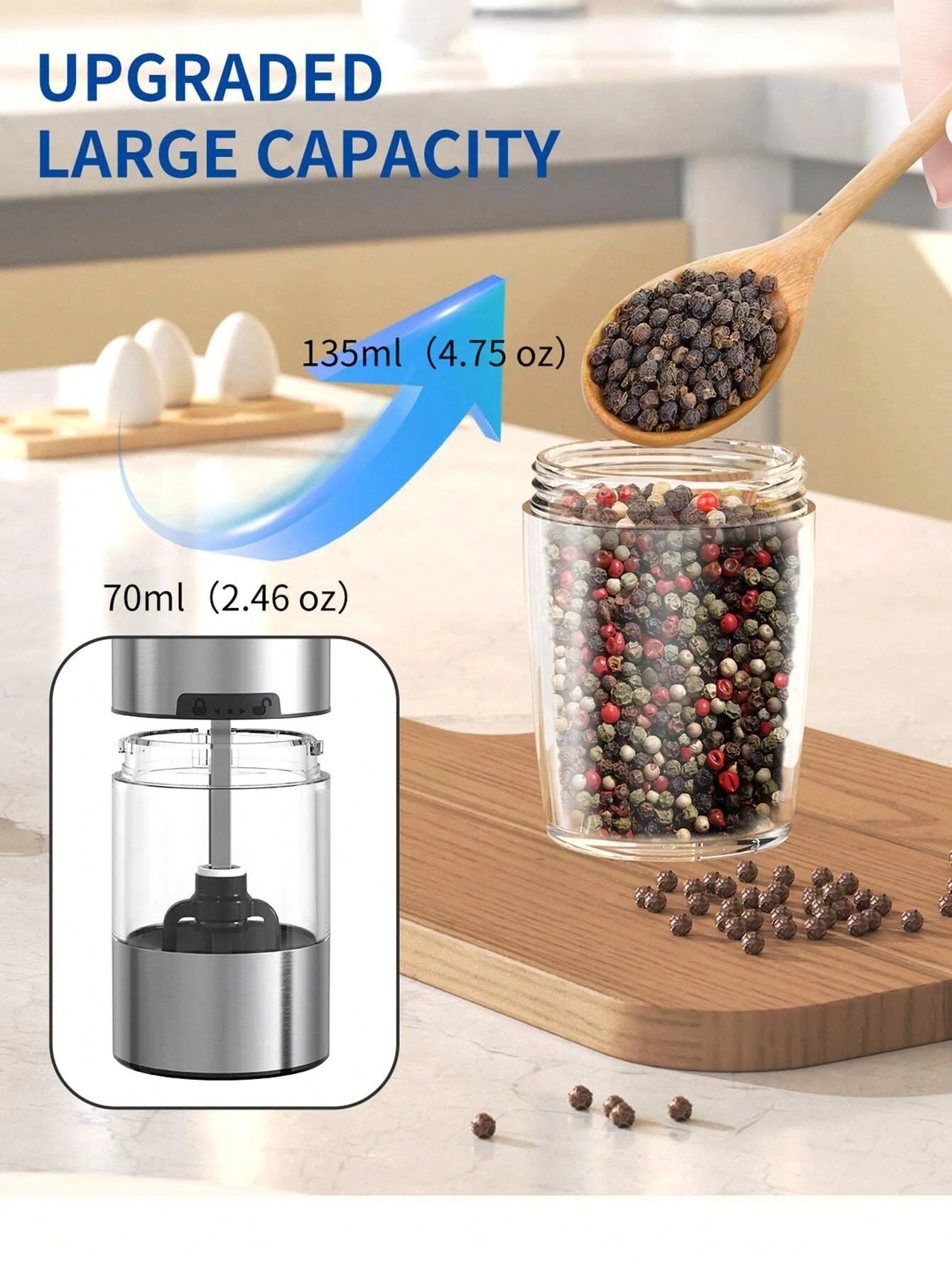 CLITON Gravity Electric Grinder Set