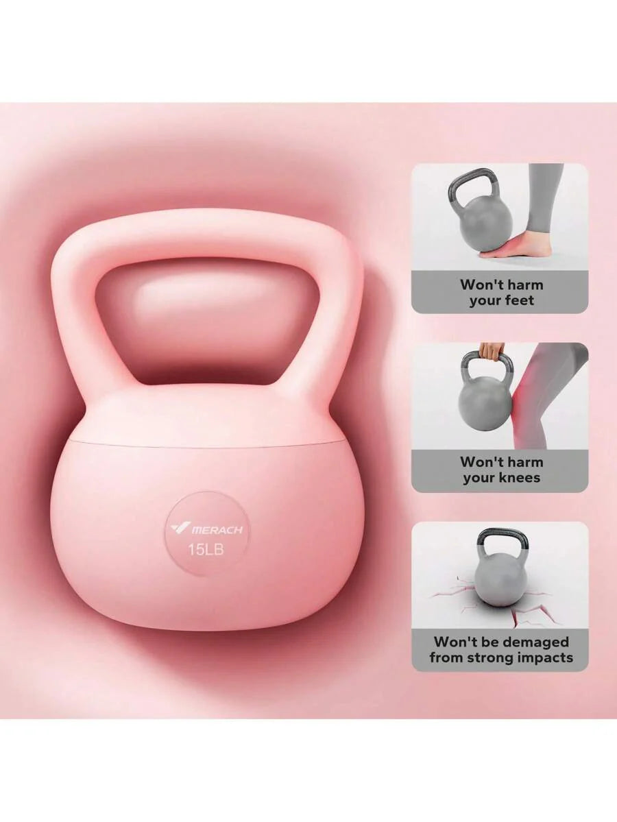 MERACH Soft Kettlebell, Non-Slip Wide-Grip Handle