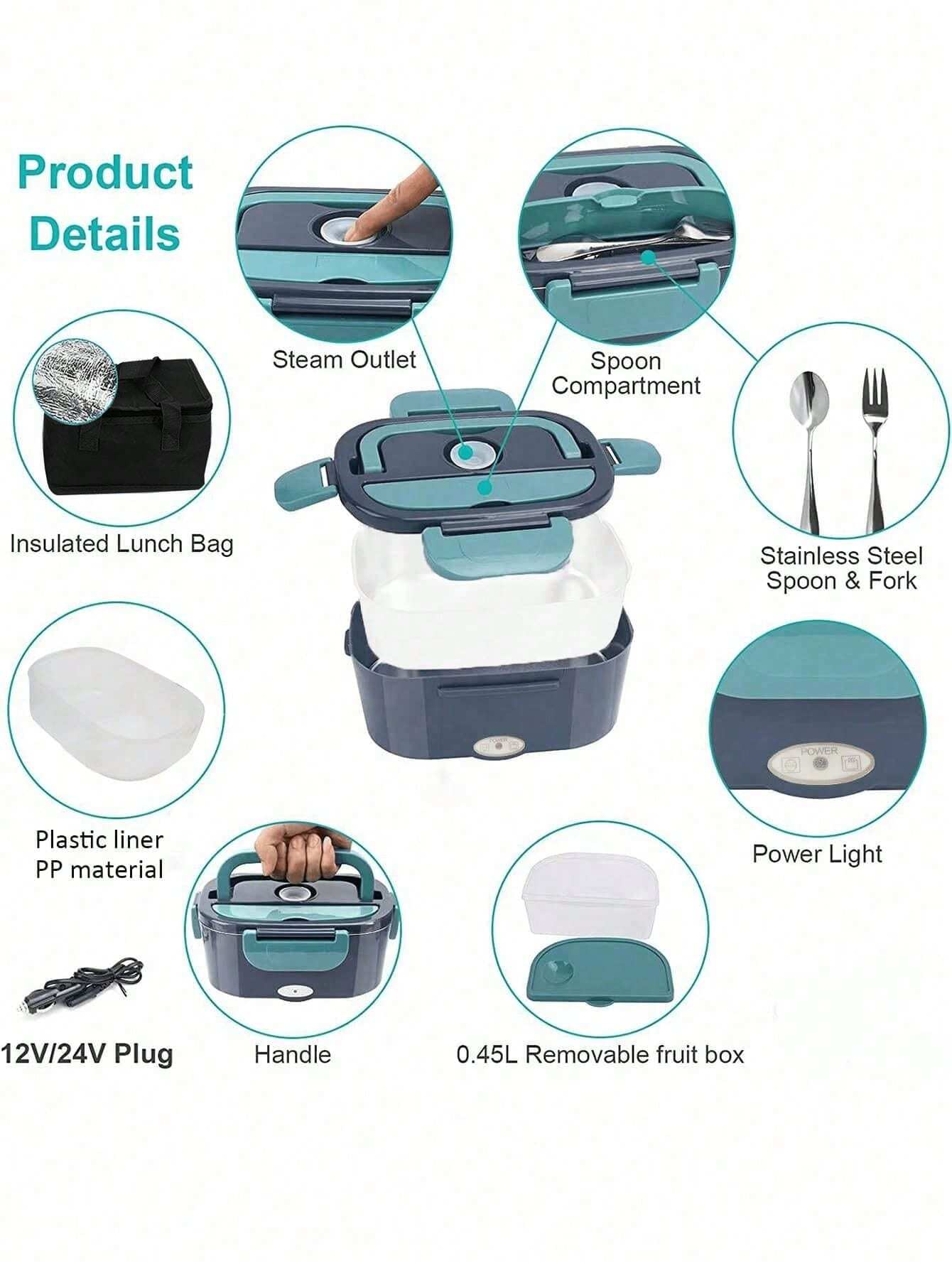 Herrfilk Electric Portable Lunch Box