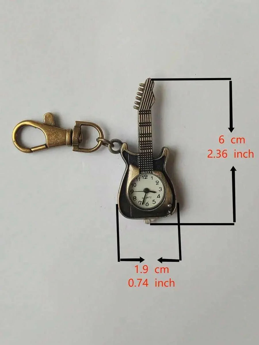 Key Shape Pocket Watch Pocket Watch Vintage Bronze Keychain