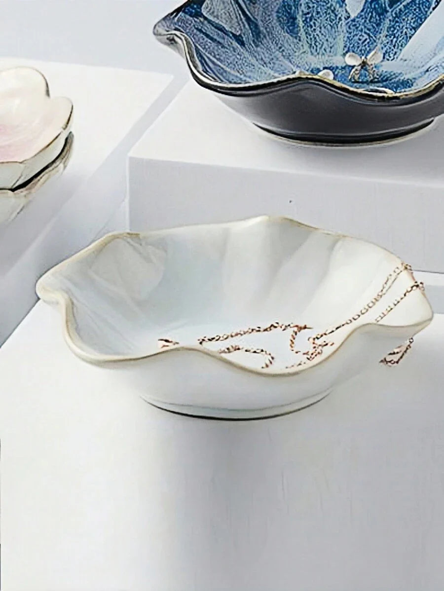 Ceramic Flower Petal Jewelry Tray