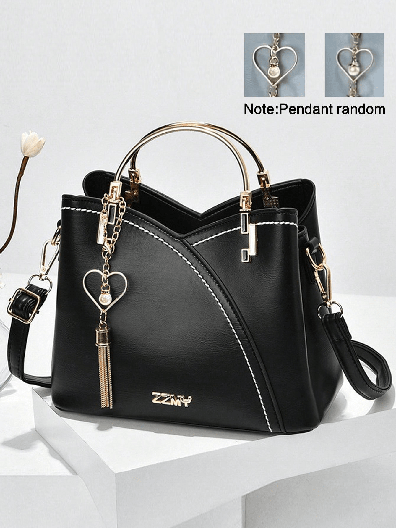Colorful Heart-Shaped Crossbody Bag