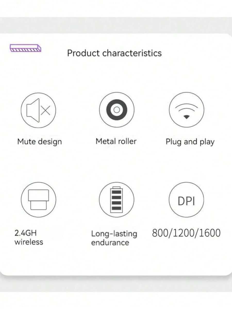 HP Wireless Mouse, Cute Silent, 2.4GHz Stable Connection