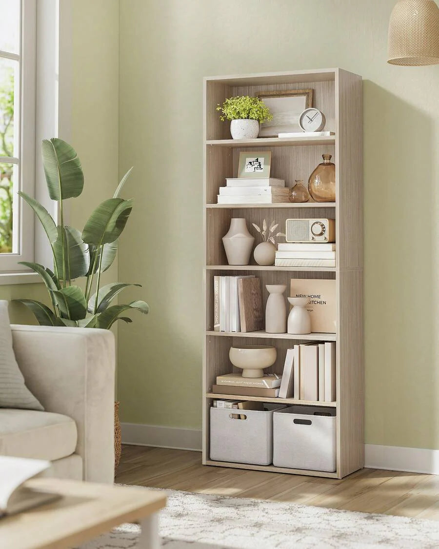 VASAGLE Bookshelf, 6-Tier Bookcase