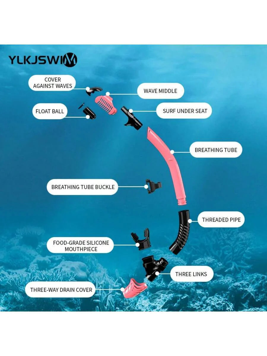 1set Adult Snorkeling Gear, Including Snorkel Mask