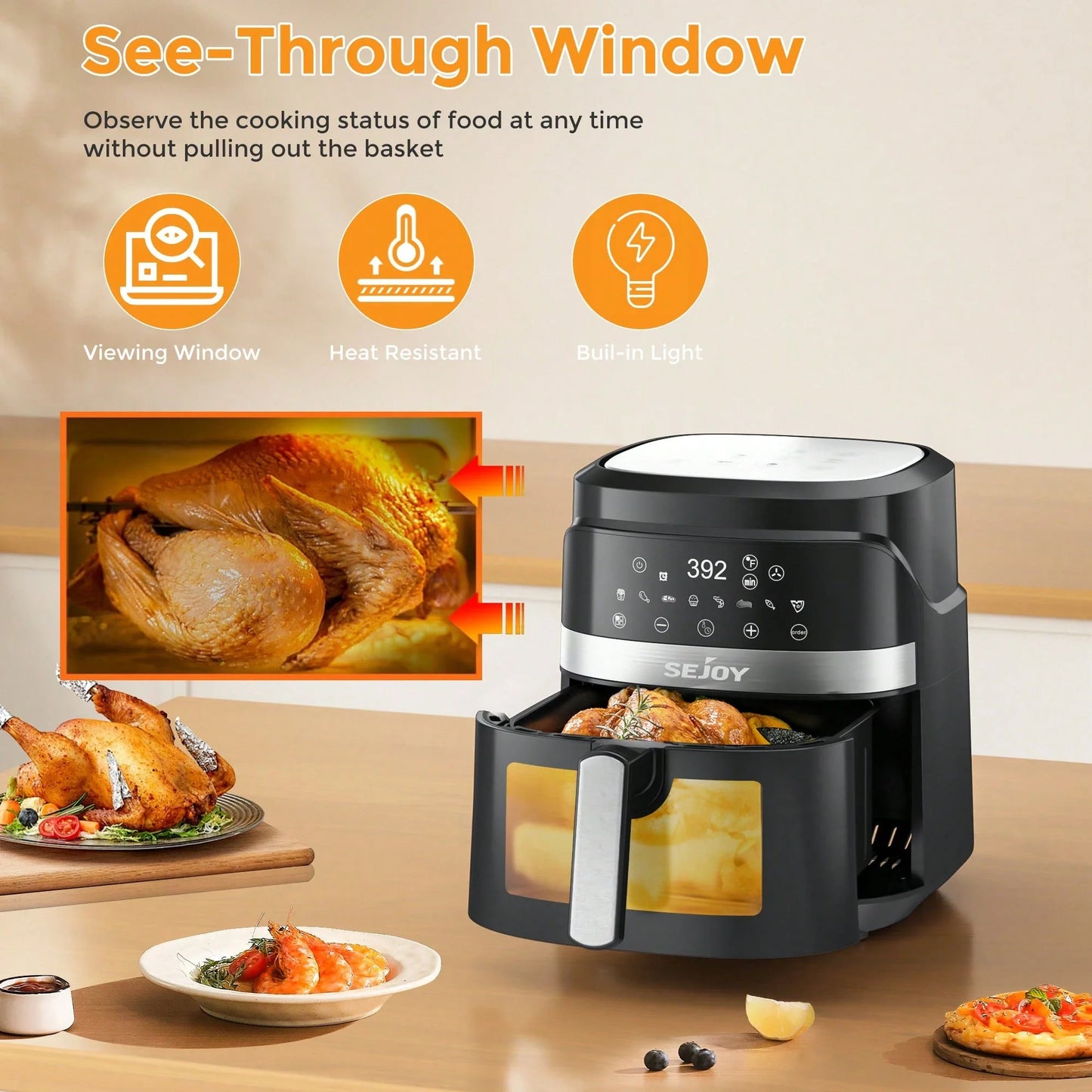 Sejoy 8-in-1 Air Fryer