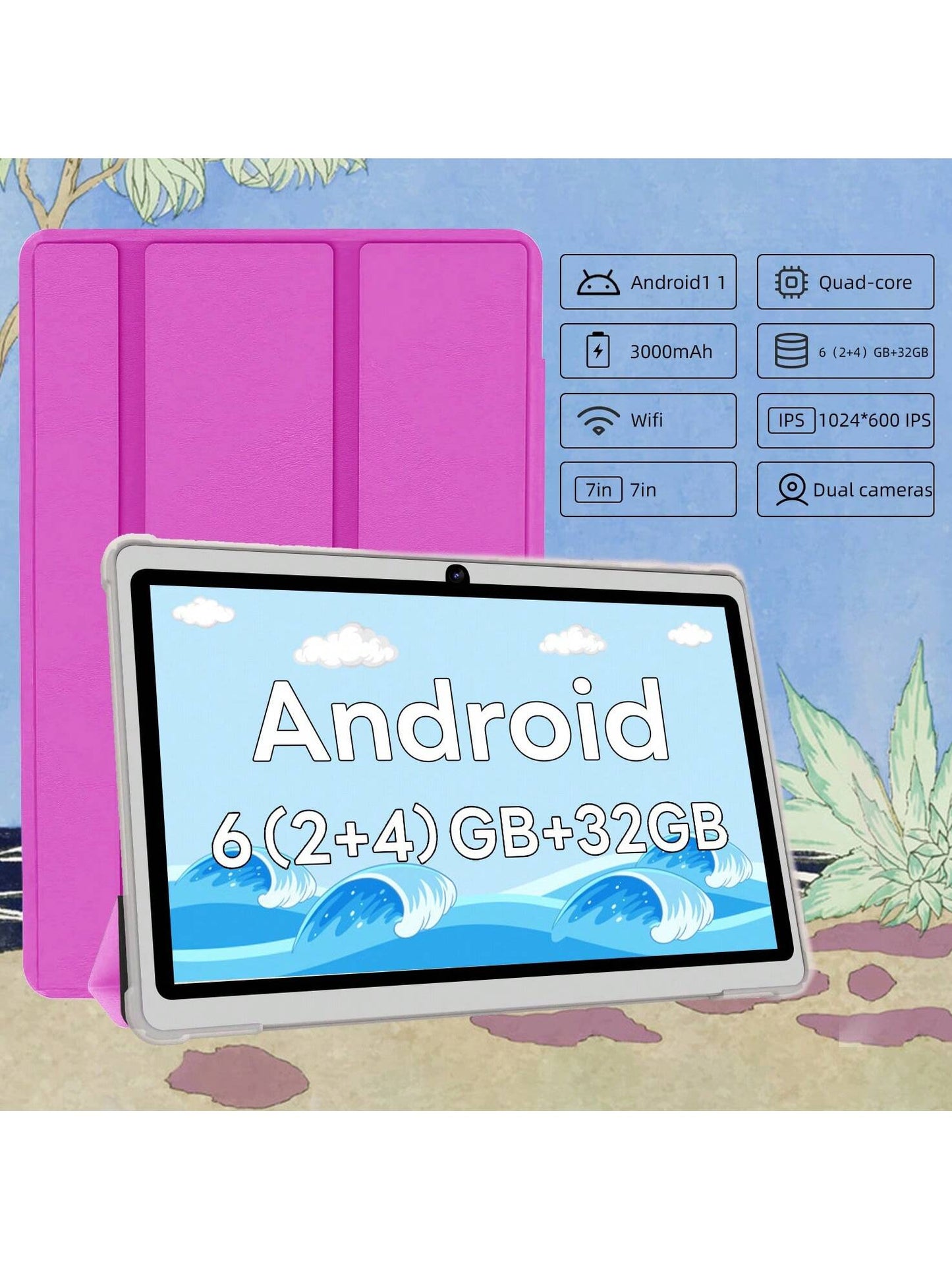 COLORROON 7-Inch Kids Android Tablet