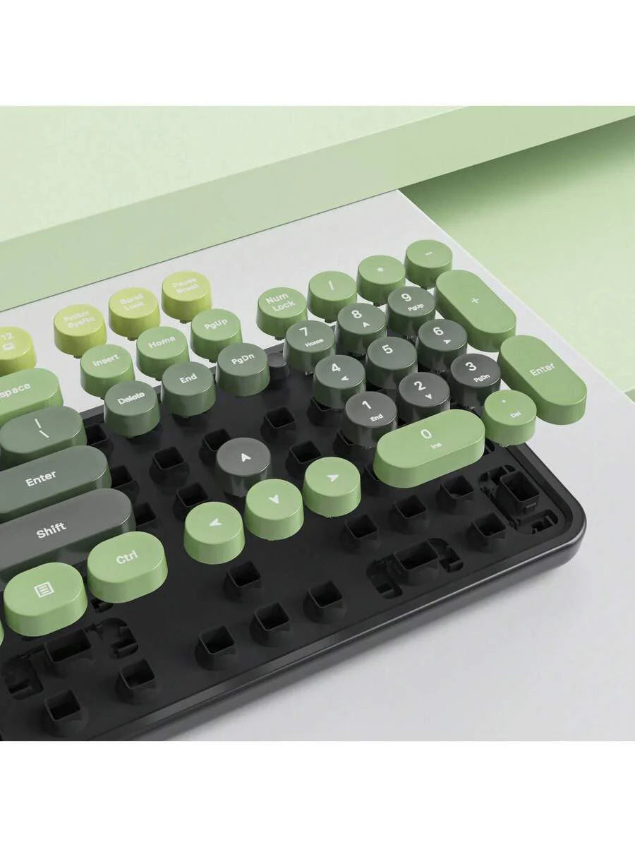 Wireless Keyboard And Mouse Set, Cute Keyboard And Mouse Combo