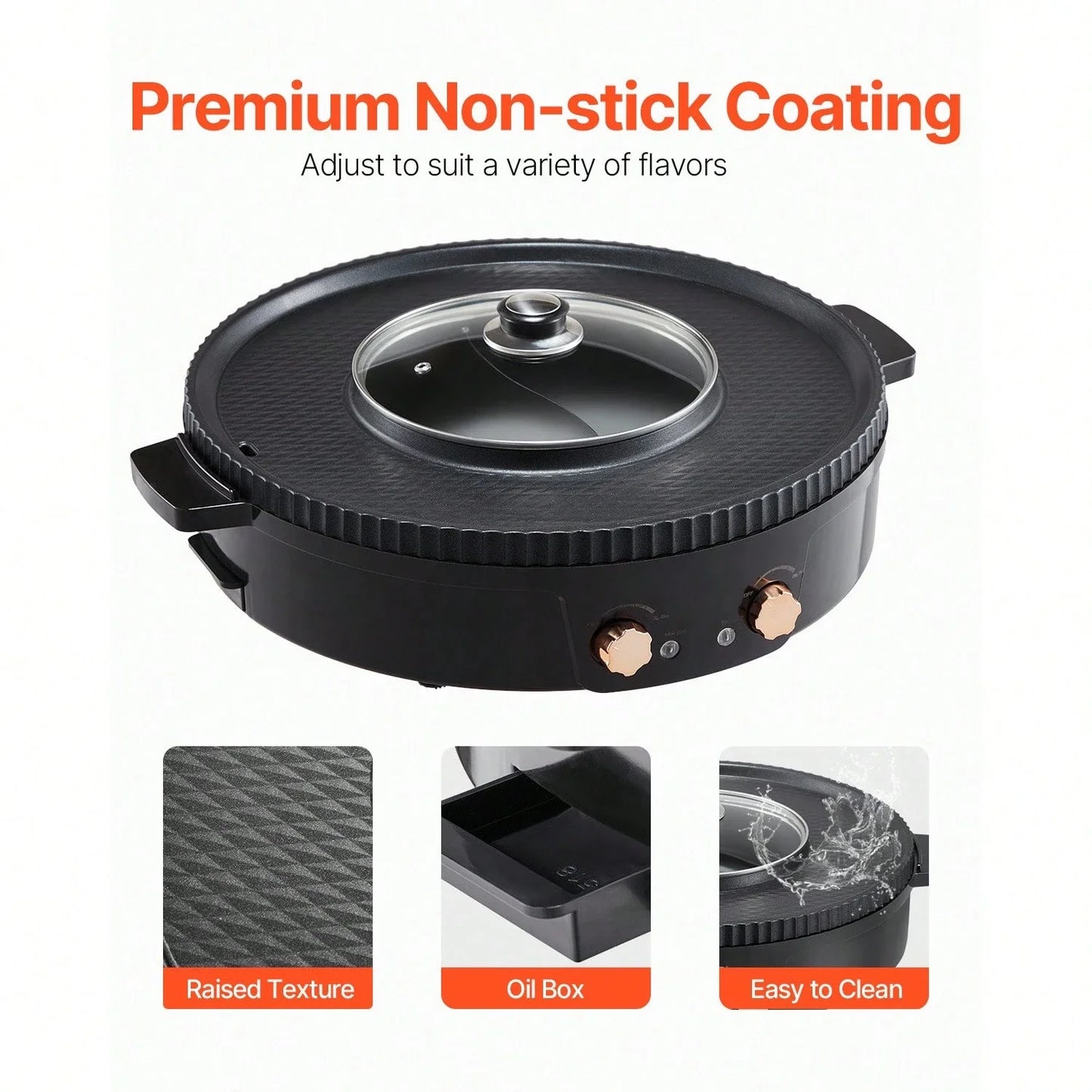 2-in-1 Electric Hot Pot Grill