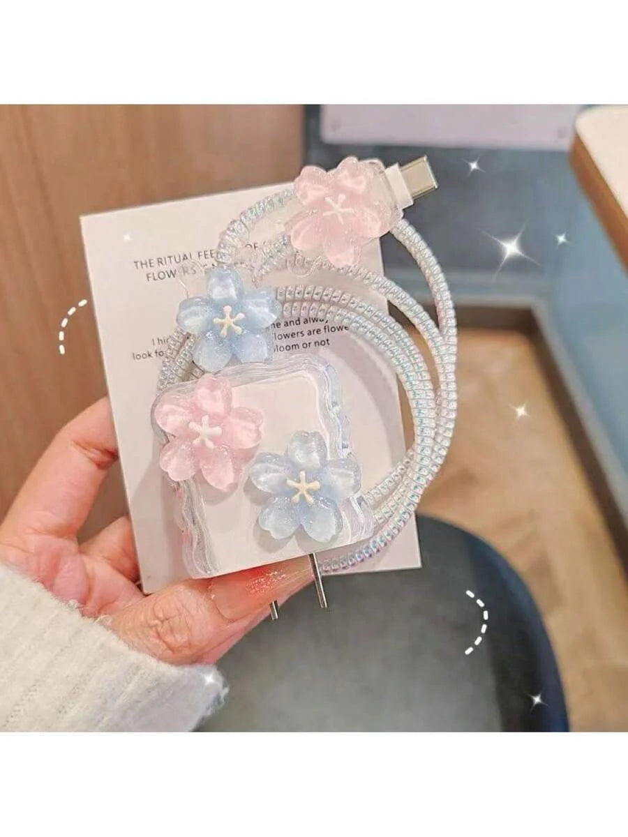 Minimalist Floral Charging Protector Case