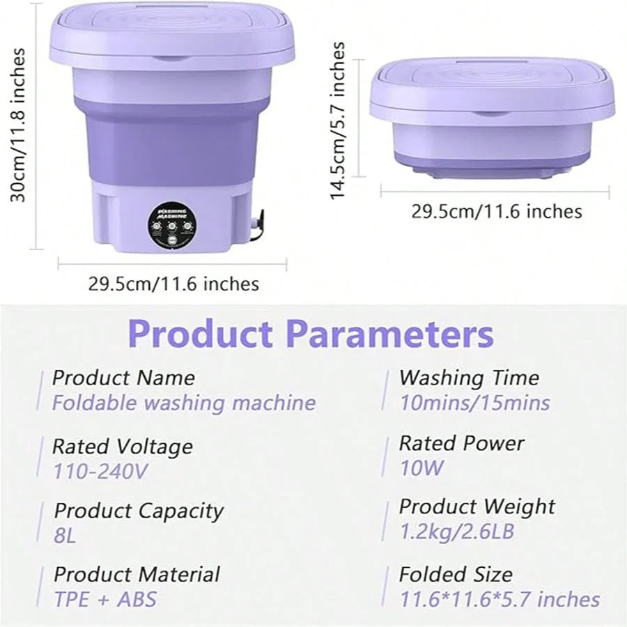 Portable 11L Mini Washing Machine