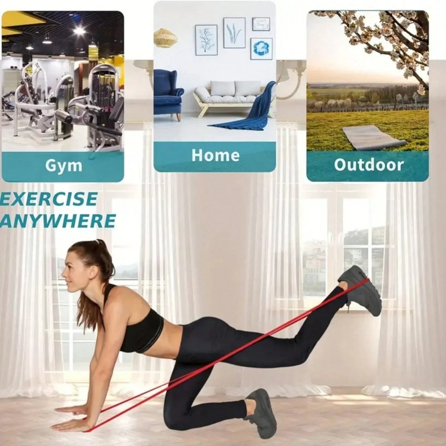 5-Level Resistance Exercise Bands