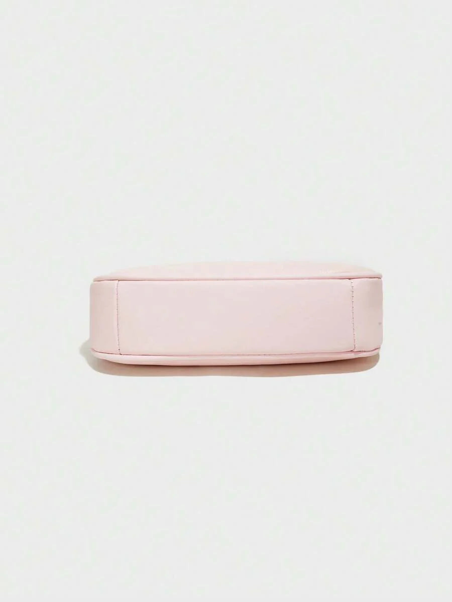 White Ladies' Shoulder Bag Made Of PU Material
