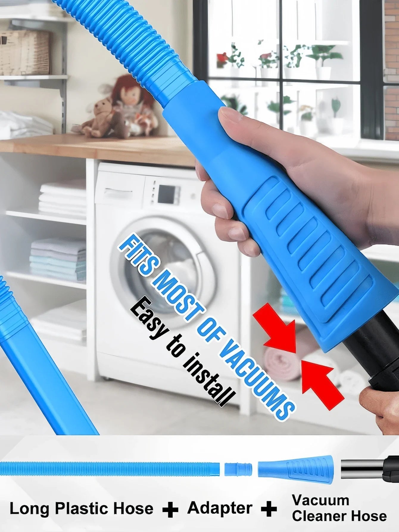 Flexible Dryer Lint Vacuum Attachment