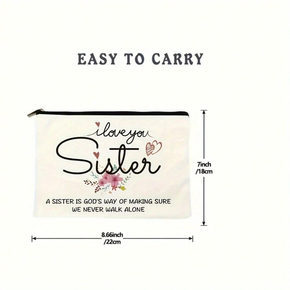 Floral I Love You Sister Pouch