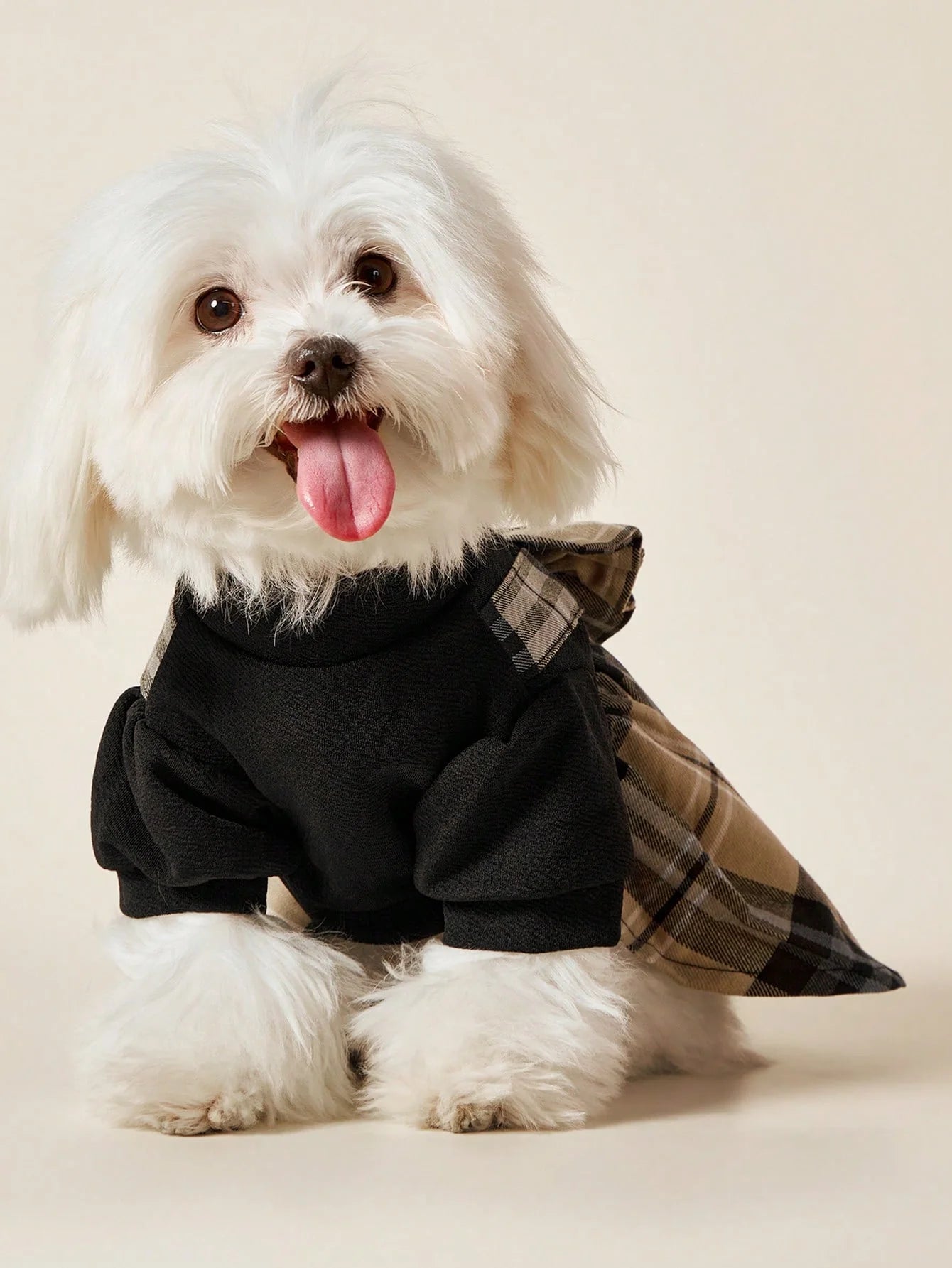PETSIN Plaid Bow-Tie Pet Dress