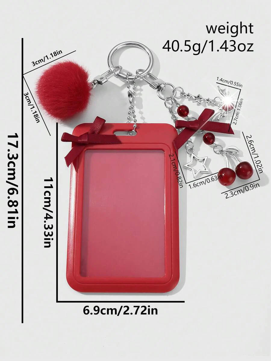 ROMWE Kawaii 1 College Style Red Card Cover