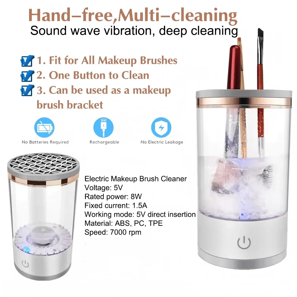 USB Powered Makeup Brush Cleaner