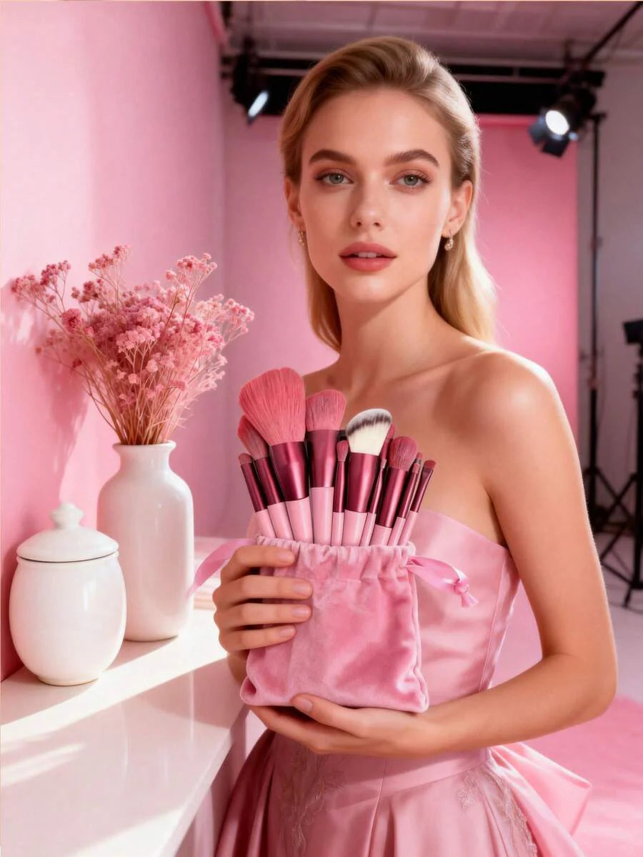 13pcs Professional Makeup Brush Set, Suitable For Foundation
