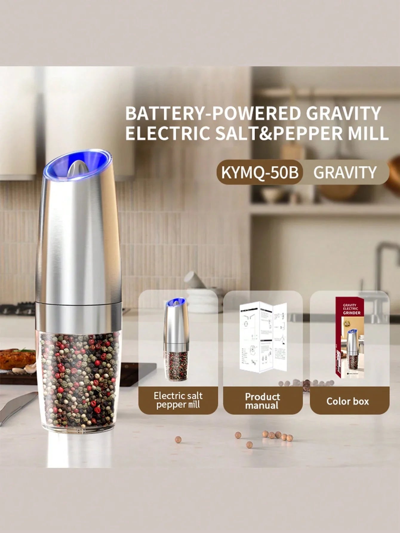 CLITON Gravity Electric Grinder Set