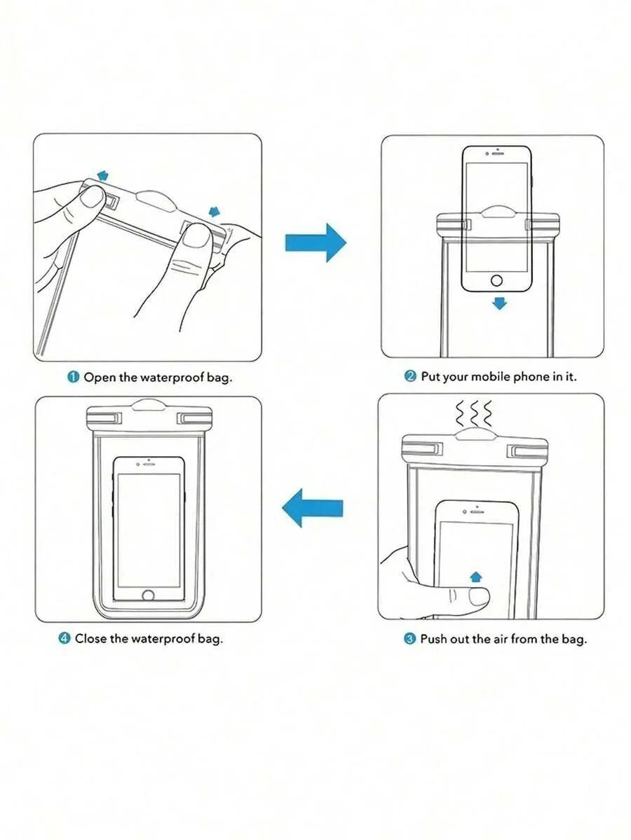 2pcs Waterproof Diving Phone Pouch