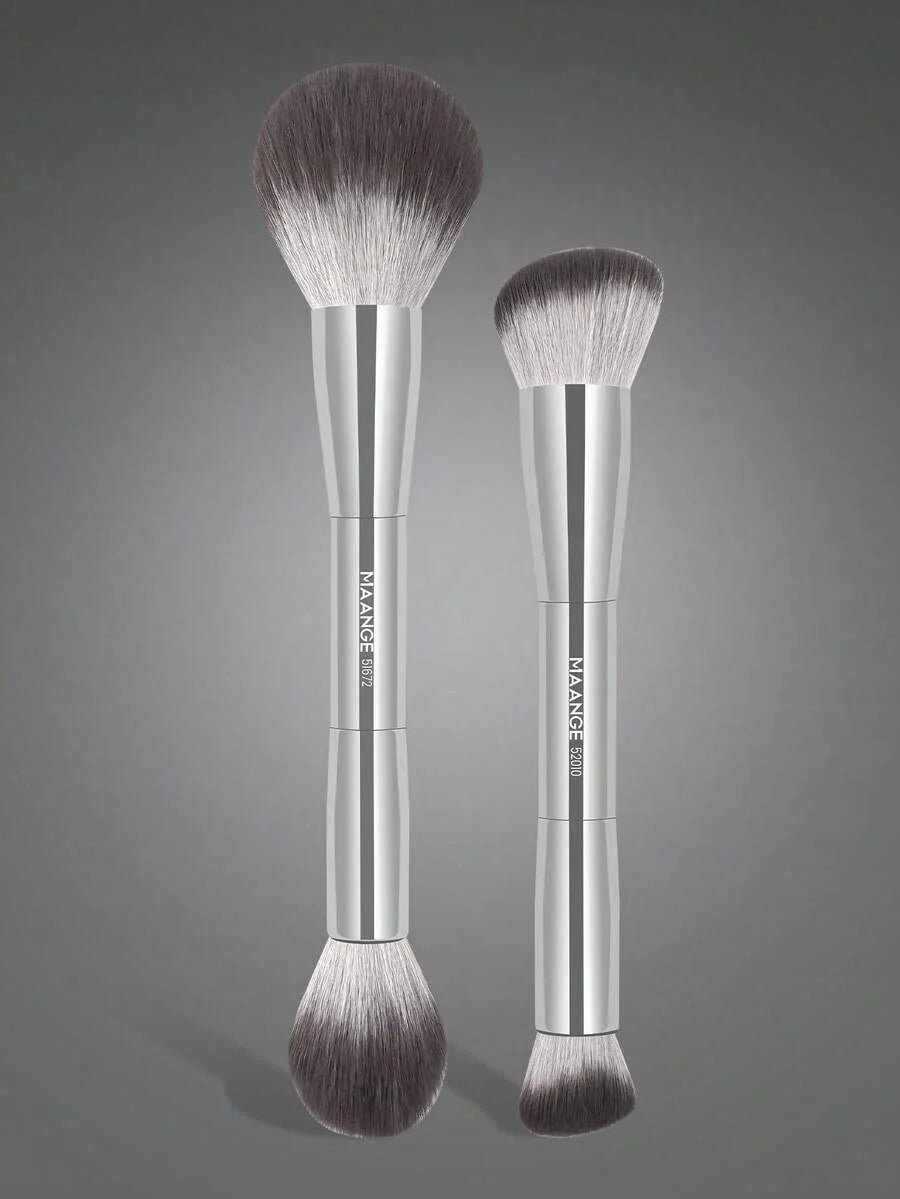 MAANGE Professional Soft Hair Aluminum Tube Makeup Brush Set