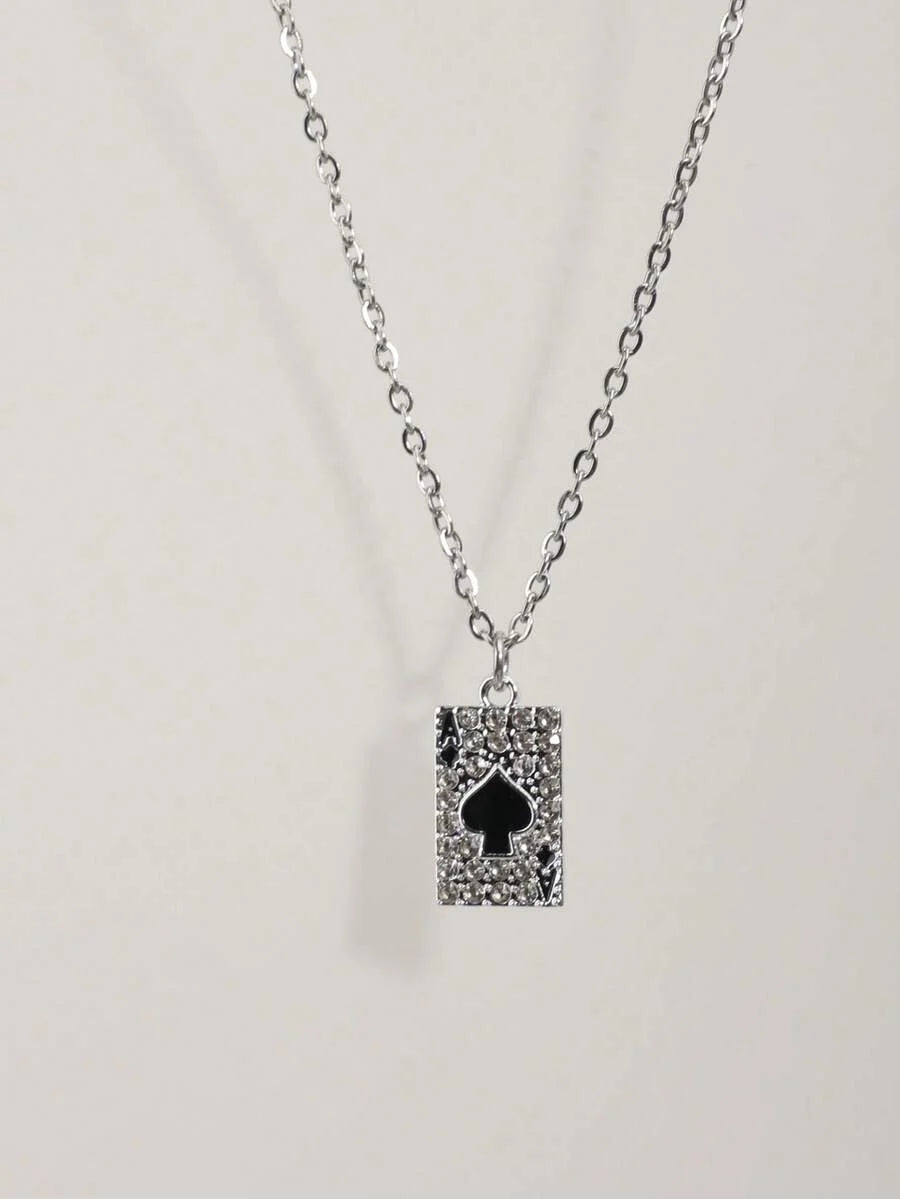 Vintage Gothic Style Rhinestone Cross Necklace