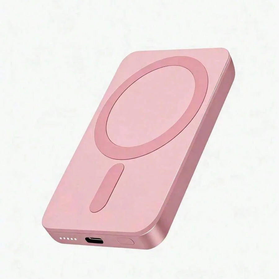 Fast Charging Magnetic Wireless Power Bank With MagSafe Ring Portable Charger
