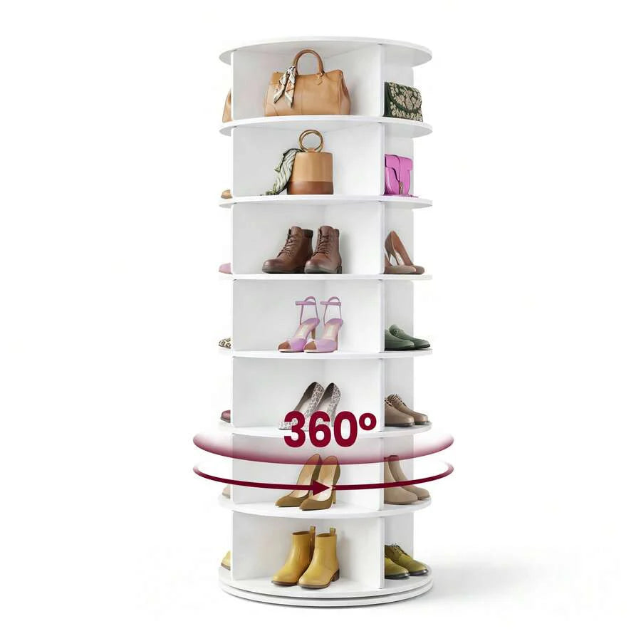 VASAGLE 7-Tier Rotating Shoe Rack Tower