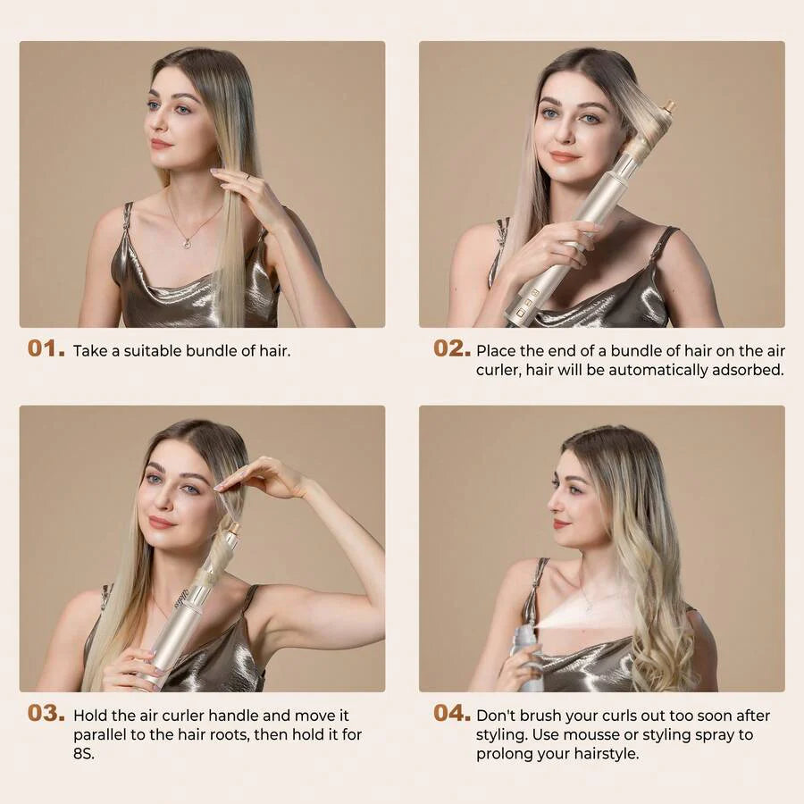 UKLISS Upgraded 8/7-In-1 Multifunctional Hair Styling Set