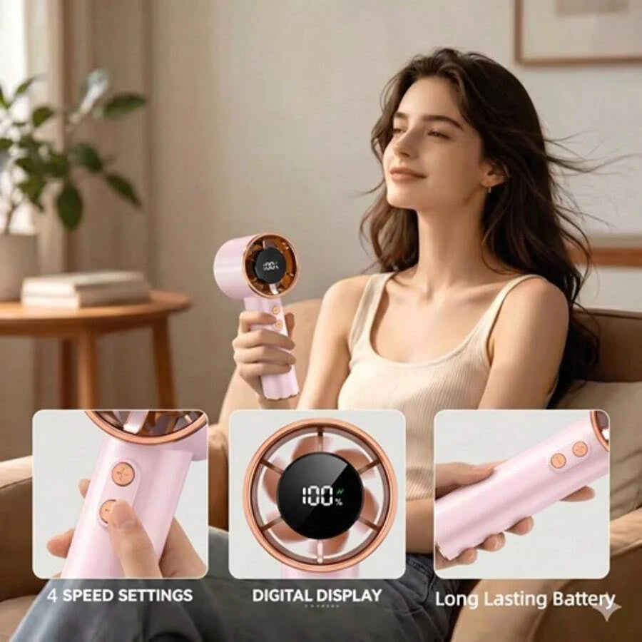 Champagne Summer Portable Handheld Mini Fan