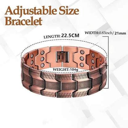 Premium Magnetic Copper Bracelet – Health, Energy & Balance Support