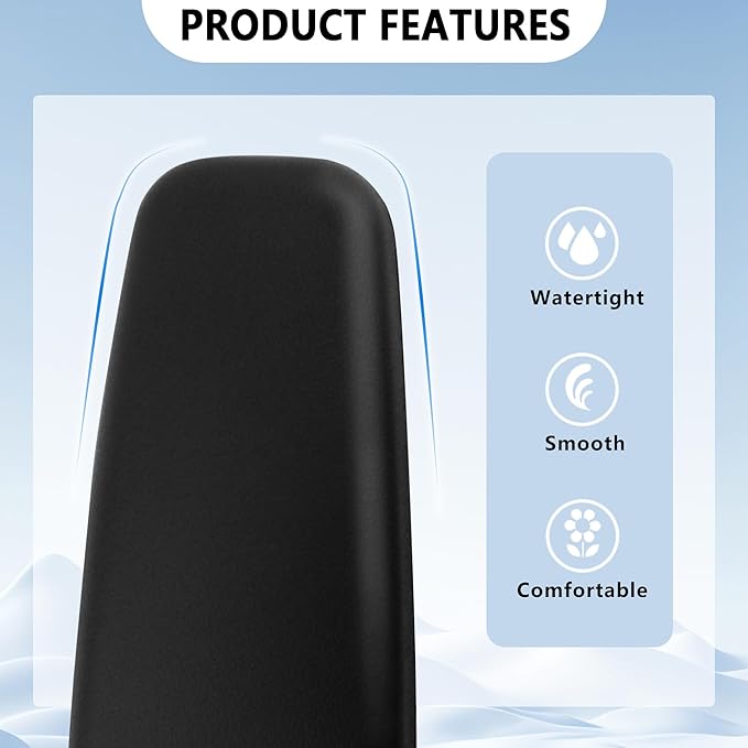2PCS Car Arm Rest Cushion for Elbow,Soft Leather Car Door Armrest Pad with One-Piece Molding for Comfortable Support,Universal Cars Knee Cushion as Cars Arm Rest Cover Pad