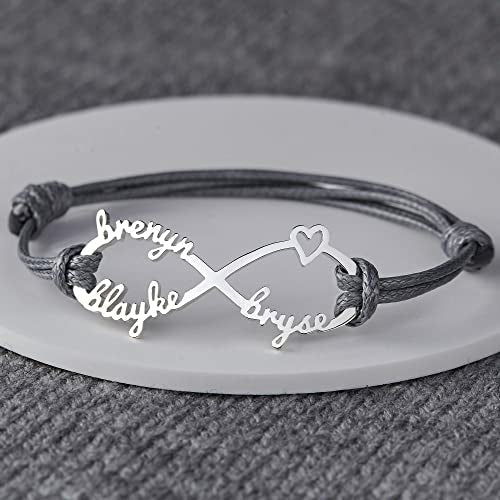 Personalized Mom Infinity Name Bracelet